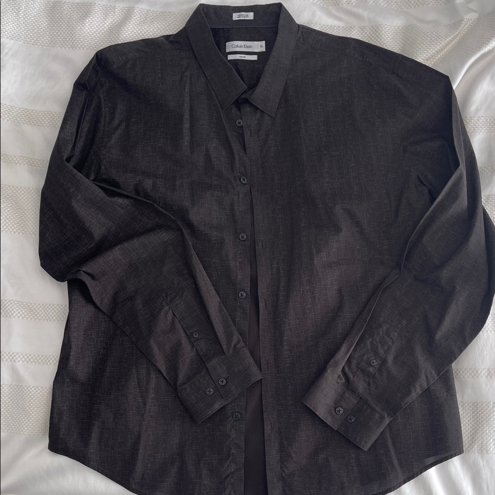 Calvin Klein Men's Black Long Sleeve Shirt size XXL